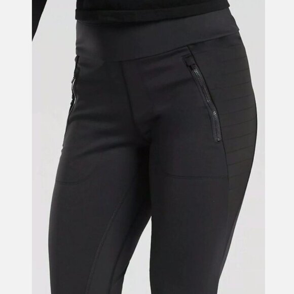 Athleta Peak Hybrid Fleece Tights Black Size Womens XSmall - Picture 4 of 9